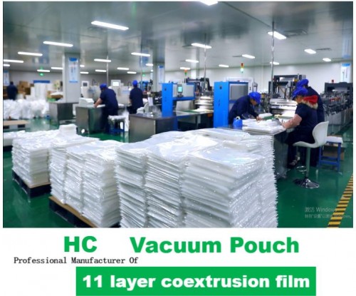 Plastic laminated nylon vacuum pouch picked vegetables packaging vacuum sealer bag