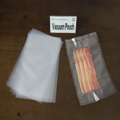 Custom Clear Transparent Vacuum Sealer Bags Plastic Packaging Food Vacuum Packing Bag for Ham Beef Meat Food Packing