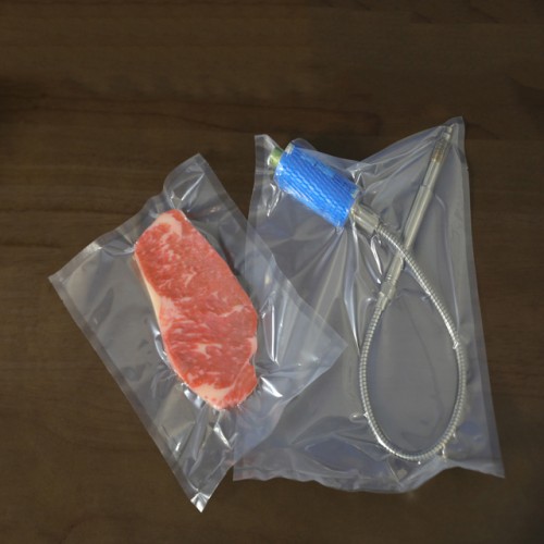 Custom Clear Transparent Vacuum Sealer Bags Plastic Packaging Food Vacuum Packing Bag for Ham Beef Meat Food Packing