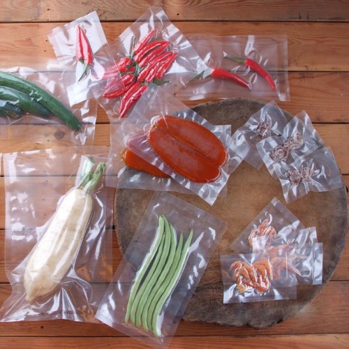 Factory Supply Transparent Smooth Vacuum Bags for Food Preservation